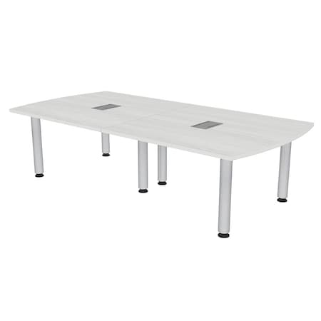 Skutchi Designs 45 in W, 96 in L, 29 in H, Engineered Wood Top, White H-AREC-4693-PT-WC-EL